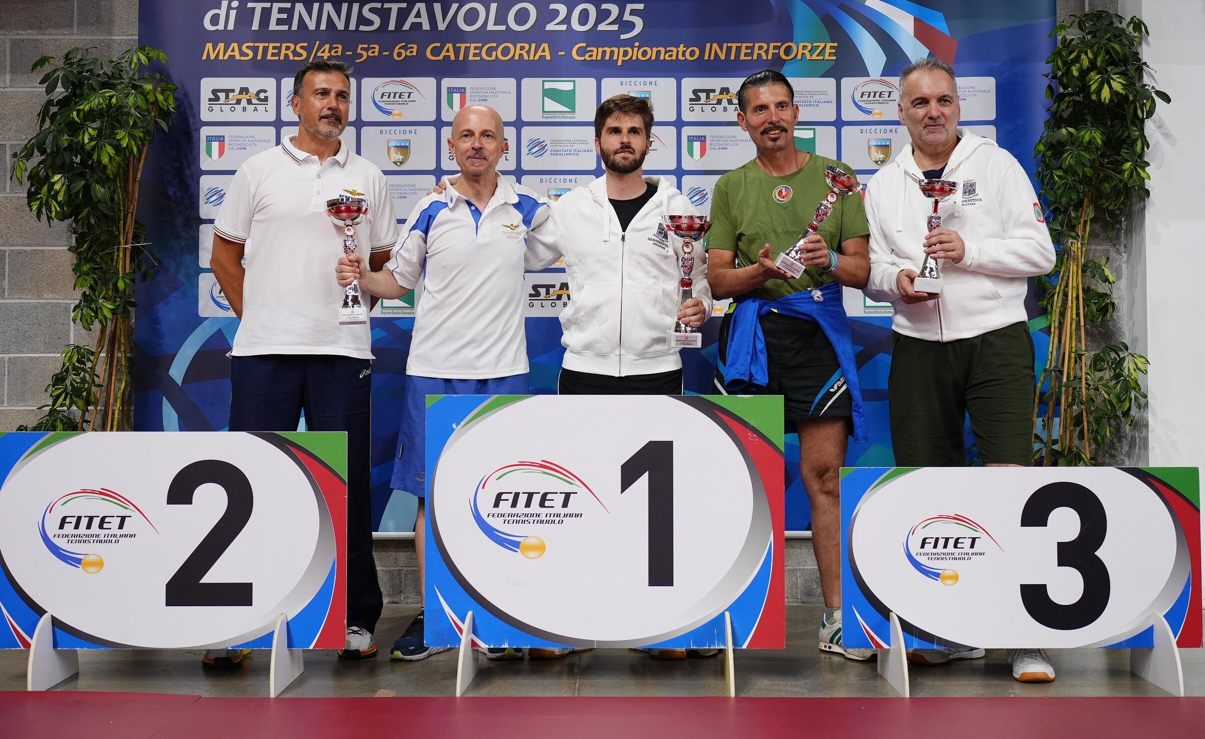 Campionati Italiani Interforze 2025 podio Aeronautica Militare 1