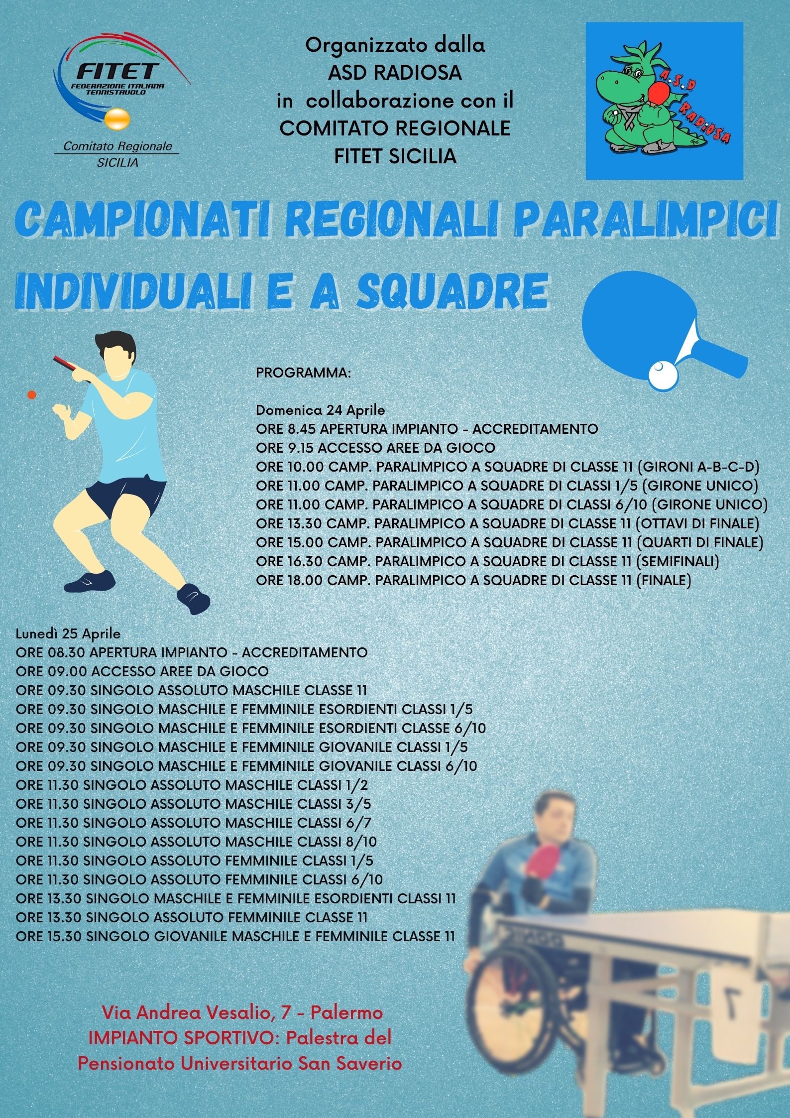 Campionati Regionali Palimpici Individuali e a Squadre