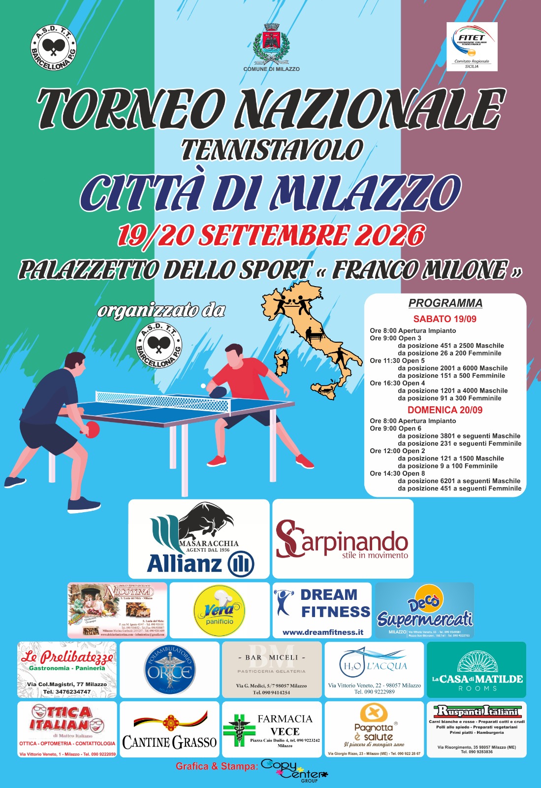 Locandina Milazzo OPEN