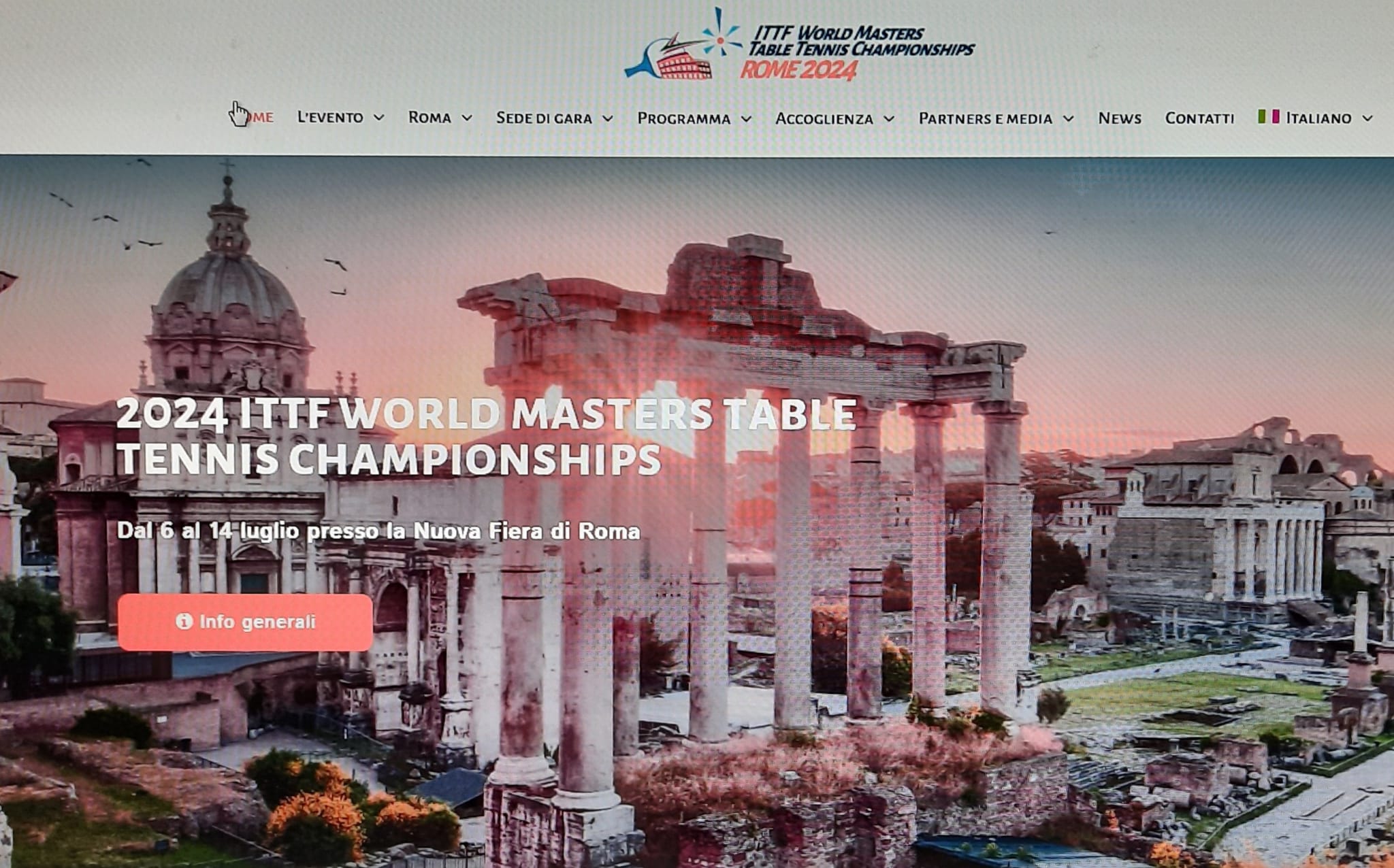 Sito Mondiali Masters Roma 2024